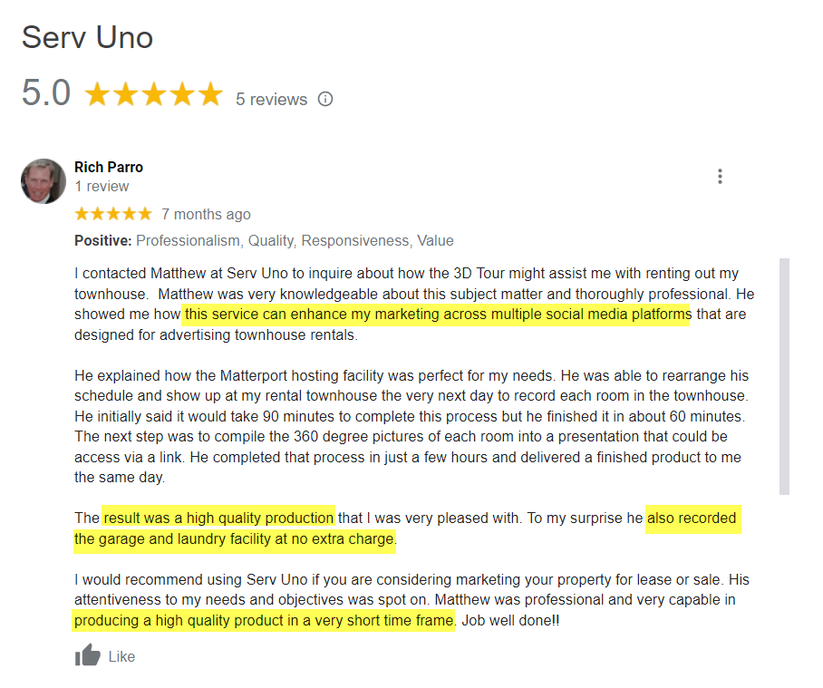 Servuno 5-Star Review A
